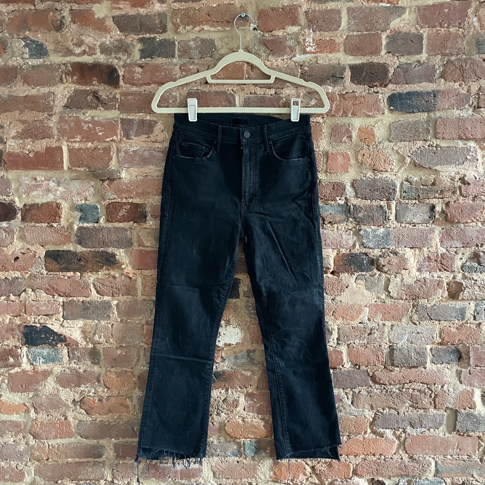 MOTHER Black Flare & Wide Leg Jeans